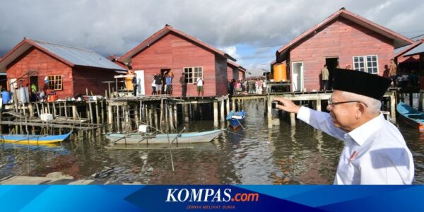 Kunjungi Permukiman Nelayan Malawei, Wapres Pastikan Pembangunan Rumah Berlanjut