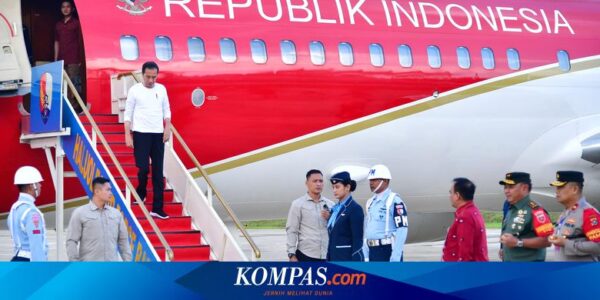 Kunker ke Sultra, Presiden Jokowi Tiba di Pangkalan TNI AU Haluoleo