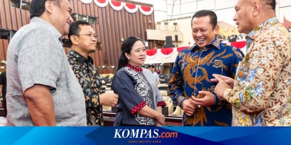 Momen Bamsoet Sambut Agus Gumiwang dan Tanya Keberadaan Bahlil dalam Sidang MPR 2024