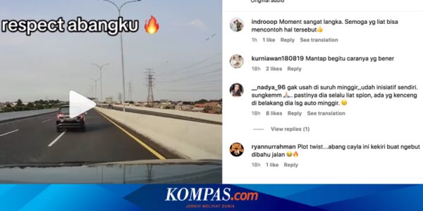 Momen Pengemudi LCGC Pindah Lajur, Tak Mau Jadi Lane Hogger