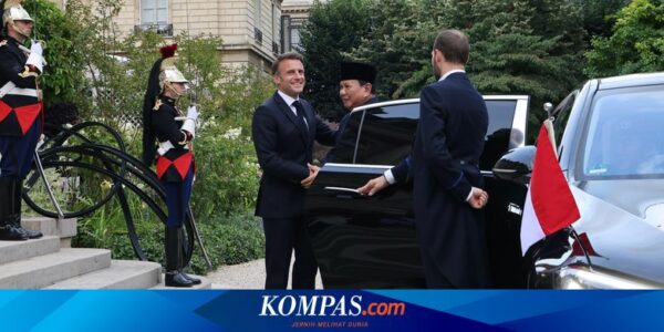 Prabowo Temui Presiden Perancis Emmanuel Macron di Istana Elysee Paris