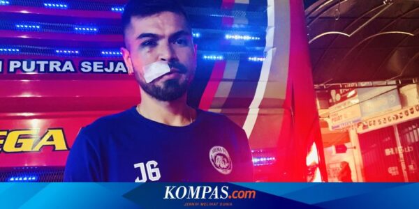 Pulihkan Cedera Kepala, Gelandang Arema FC Julian Guevara Mungkin Absen 2 Pekan