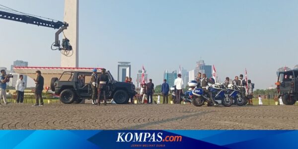 Sederet Fakta Kirab Bendera Merah Putih dari Monas ke IKN, Dibawa Pakai Rantis Maung