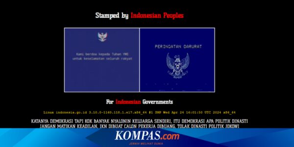 Sejumlah Situs Pemerintah Diduga Diretas, Hacker Pasang Poster “Peringatan Darurat”