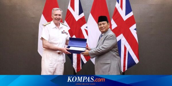 Terima Kunjungan Admiral Tony Radakin, Prabowo Sebut Inggris Kerabat Dekat dan Mitra Penting