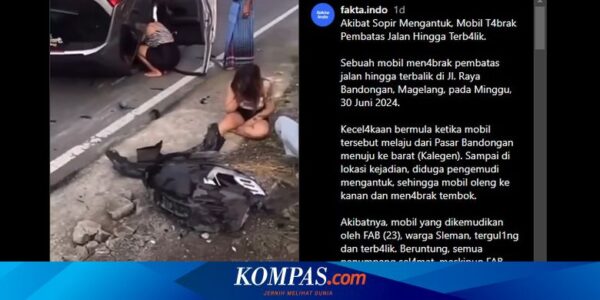 Video Viral Brio Kecelakaan hingga Terbalik, Sopir Diduga Mengantuk