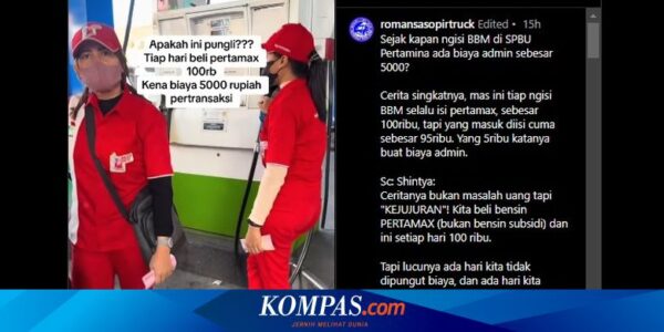 Video Viral, Isi Pertamax Ditagih Biaya Admin Rp 5.000