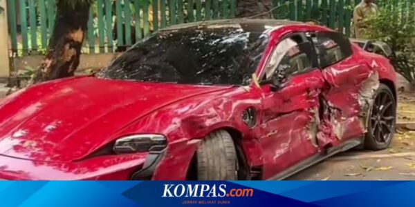 Video Viral, Kecelakaan Porsche Taycan Tabrak Honda HR-V