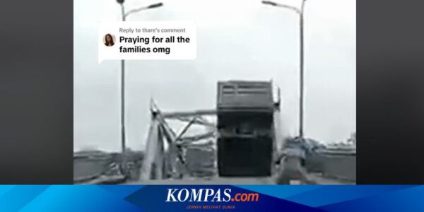 Viral Video Truk Jatuh Usai Jembatan Ambruk Dihantam Topan Super Yagi di Vietnam