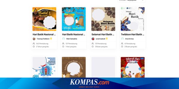 50 Link Download Twibbon Hari Batik Nasional 2024 beserta Cara Buatnya Sendiri