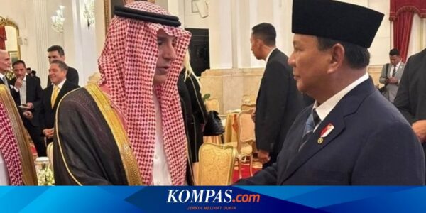 Hadiri Pelantikan Prabowo, Menlu Arab Saudi Sampaikan Surat dari Raja Salman