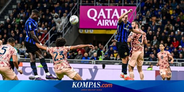 Hasil Inter Vs Torino: Thuram Hattrick, Hujan 5 Gol-Kartu Merah, Inter Menang