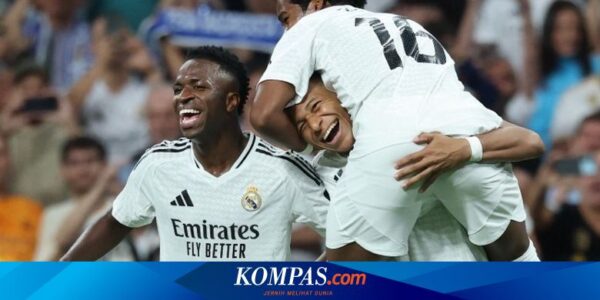 Hasil Real Madrid Vs Espanyol 4-1: Los Blancos Bangkit, Mbappe Tutup Pesta 4 Gol