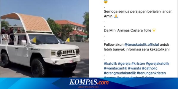 Intip Mobil yang Akan Digunakan Paus Fransiskus di Indonesia