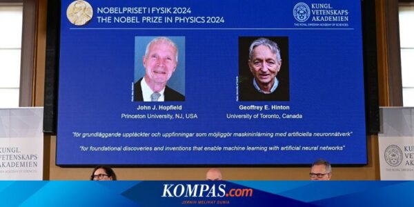 John Hopfield dan Geoffrey Hinton Menangi Hadiah Nobel Fisika 2024 atas Penemuan Pembelajaran Mesin yang Jadi Landasan AI