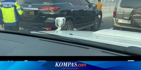 Kecelakaan Fortuner Pelat Dinas Polisi di Tol Layang MBZ Berakhir Damai