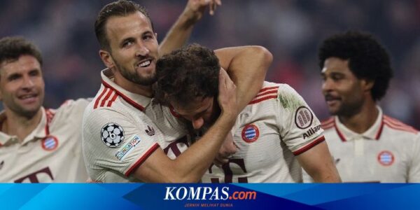 Klasemen Liga Champions 2024-2025: Bayern Pertama berkat 9-2