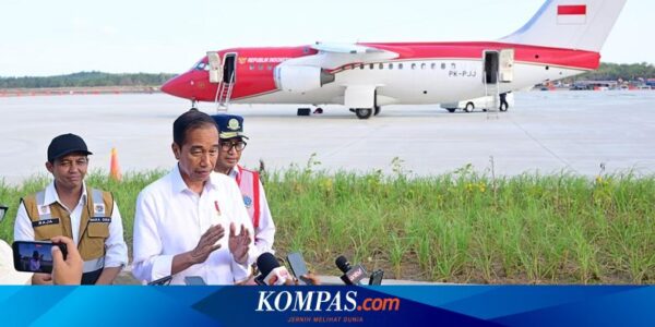 Mendarat di Bandara IKN, Jokowi: Mulus Banget Sih Turunnya…