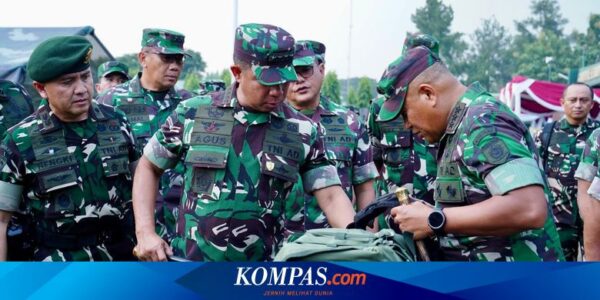 Panglima TNI Cek Batalyon Kesehatan Kostrad yang Disiapkan Berangkat ke Gaza