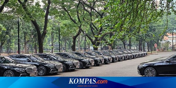 Puluhan Mercy S-Class Berjejer di Area Parkir GBK, untuk Menteri?