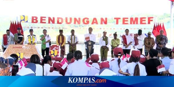 Resmikan Bendungan Temef, Jokowi: Air Kunci Kemakmuran NTT