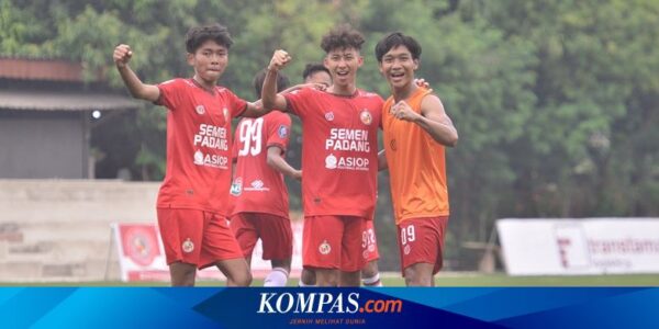 Semen Padang-ASIOP Bangkit Lawan Barito Putera, Raih Tripoin Perdana di EPA U18