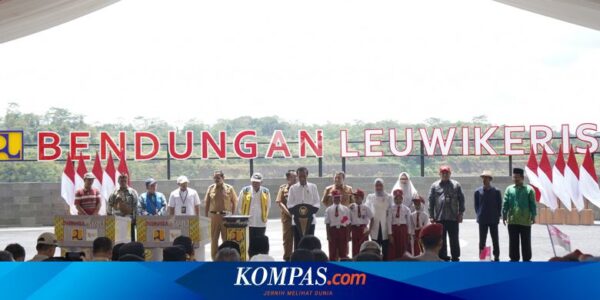 Tingkatkan Ketahanan Air di Jateng dan Jabar, ADHI dan Presiden Jokowi Resmikan Bendungan Leuwikeris